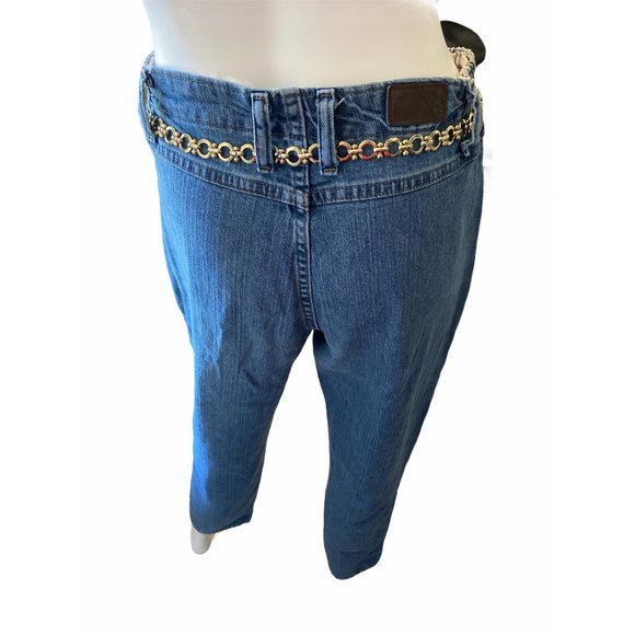 VINTAGE LEE ELASTIC WAIST HI-RISE JEANS SZ 10S - Picture 2 of 12